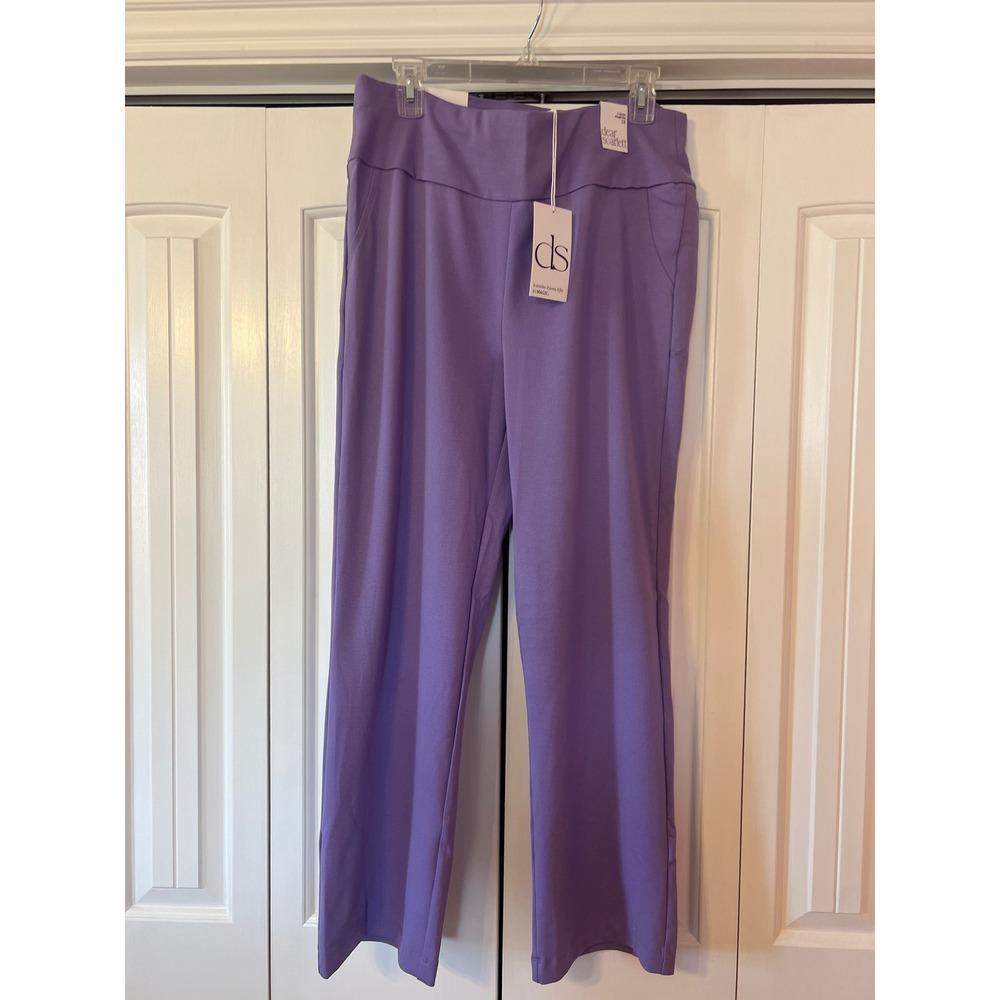 ds Signature Straight-Leg Pants in Lavender